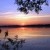 закат на озере Шагара