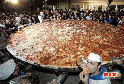The  World,s  Largest  Pizza -   