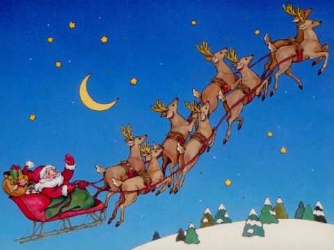 12. Which of the following is not the name of one of Father Christmas` reindeer? a. Blitzen b. Pranc -   