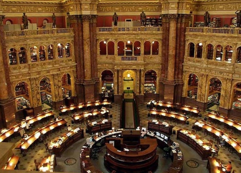Library of Congress - Reading Room - Washington, D.C.. -   